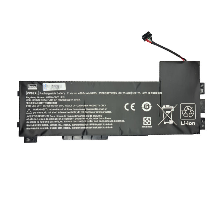 باتری لپتاپ اچ پی Battery HP Zbook 15G3 VV09XL Linus-نمای روبرو
