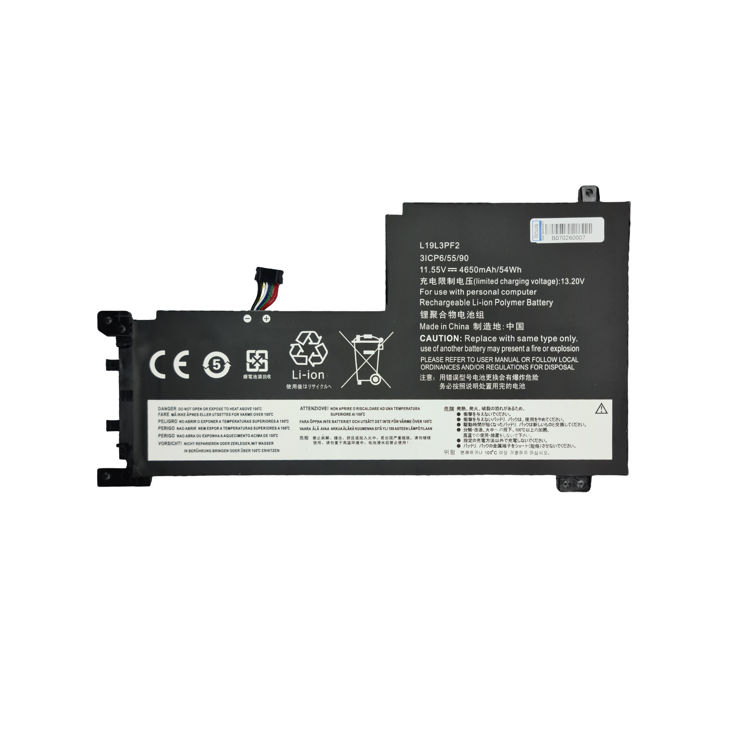 باتری لپتاپ لنوو  Battery Lenovo Ideapad 5 Linus با پارت نامبر  L19C3PF5-نمای روبرو