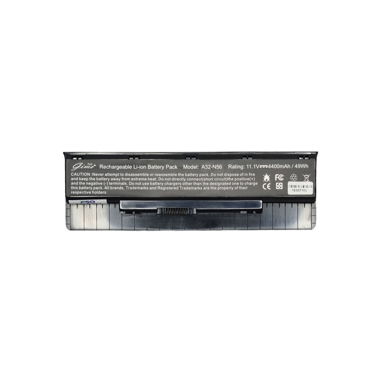 باتری لپتاپ ایسوس Battery Asus N56 N46 Gimo Plus0- نمای پشت باتری