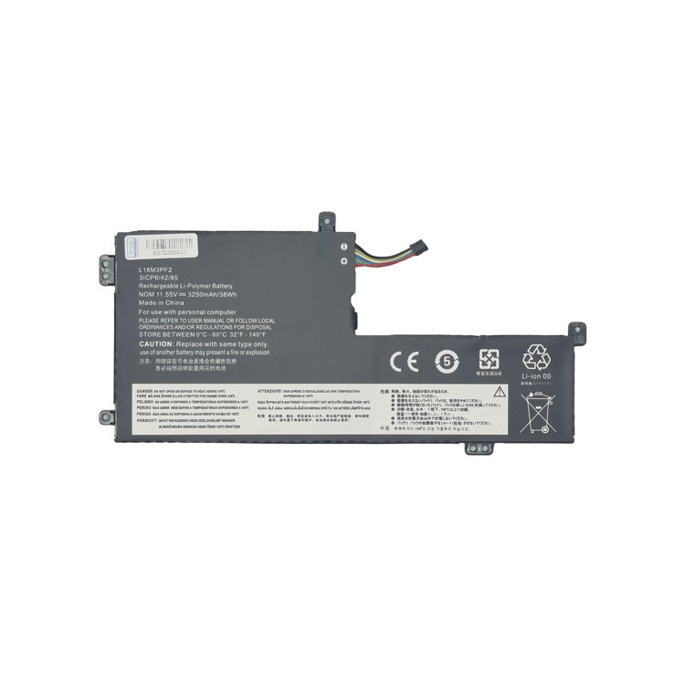 باتری لپتاپ لنوو Battery Lenovo L340  Linus با پارت نامبر L18M3PF2- نمای پشت باتری