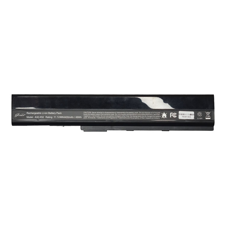 باتری لپتاپ ایسوس Battery Asus k52 Gimo Plus- نمای پشت باتری