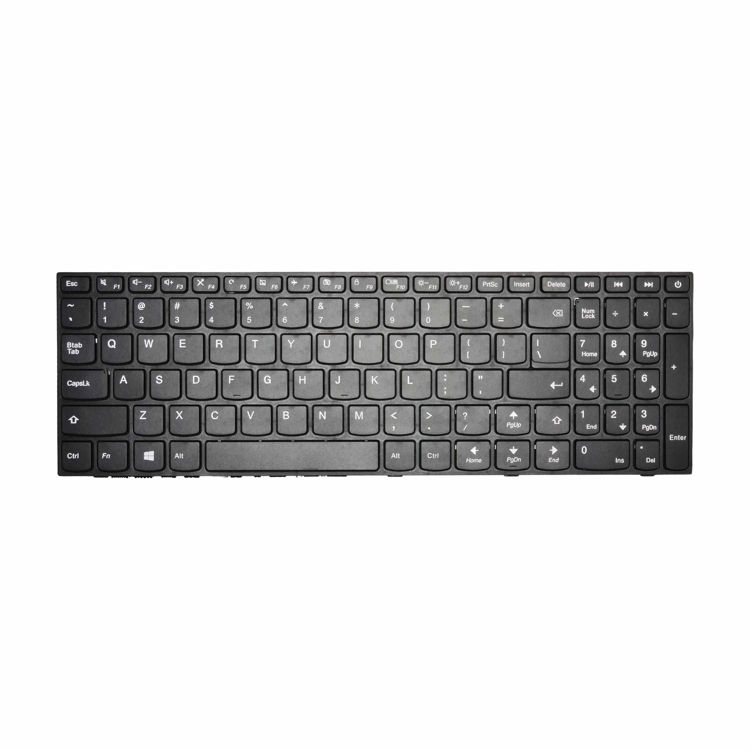 Keyboard Lenovo IP110-15-ISK با دکمه پاور و فريم- نمای روی کیبورد