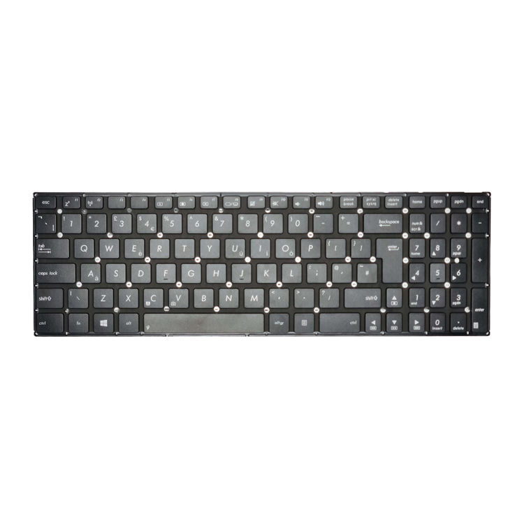 Keyboard Asus X550  X552 K550 فلت بلند اينتر کوچک- نمای روی کیبورد