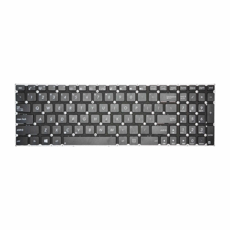 کیبورد لپتاپ ایسوس   Asus X551 اينتر کوچک بدون فريم- نمای روی کیبورد