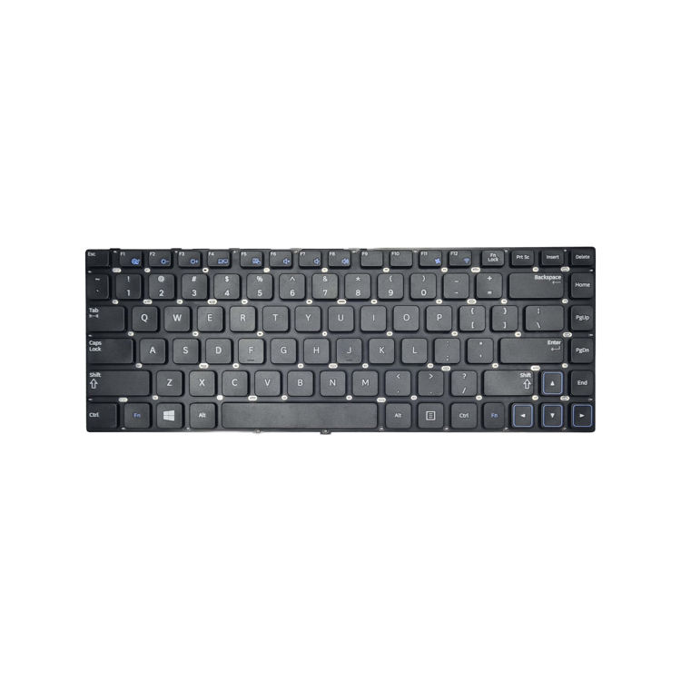 Keyboard Samsung NP300E5A مشکي اينتر کوچک- نمای روی کیبورد